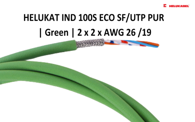 Dây cáp mạng Ethernet HELUKAT IND 100S ECO SF/UTP PUR 
						