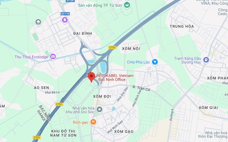 Vị trí HELUKABEL Bắc Ninh trên Google Maps