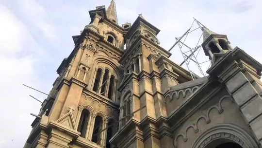 Thanh Hoa Church during construction