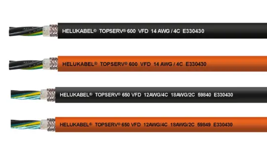 TOPSERV® 600 VFD and TOPSERV® 650 VFD control cable