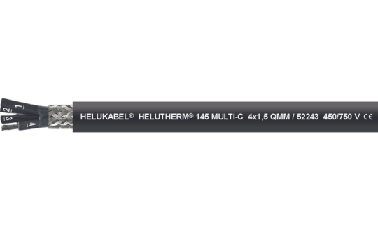 Dây cáp điều khiển HELUTHERM® 145 MULTI-C có khả năng chịu nhiệt, không chứa halogen