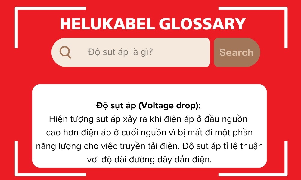 Kích thước dây cáp điện ảnh hưởng đến độ sụt áp