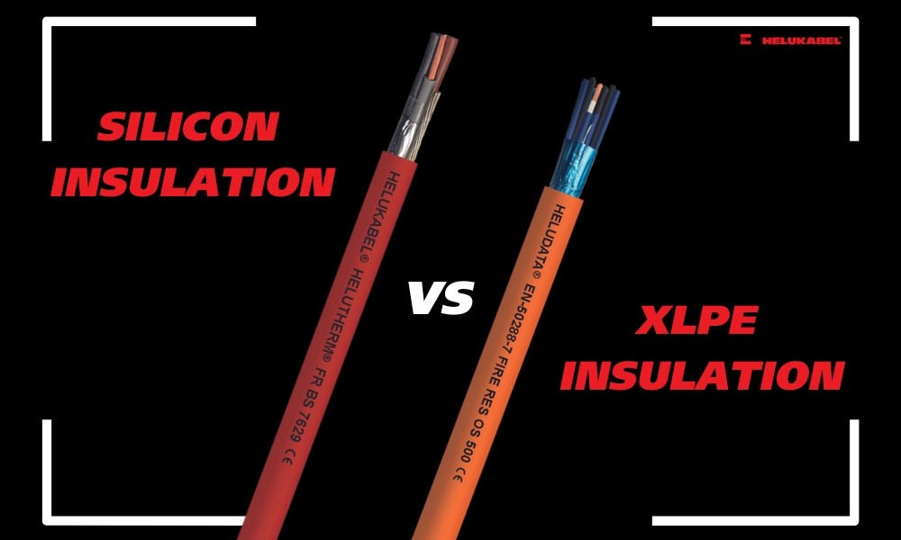 Insulating material of fire-resistant cables