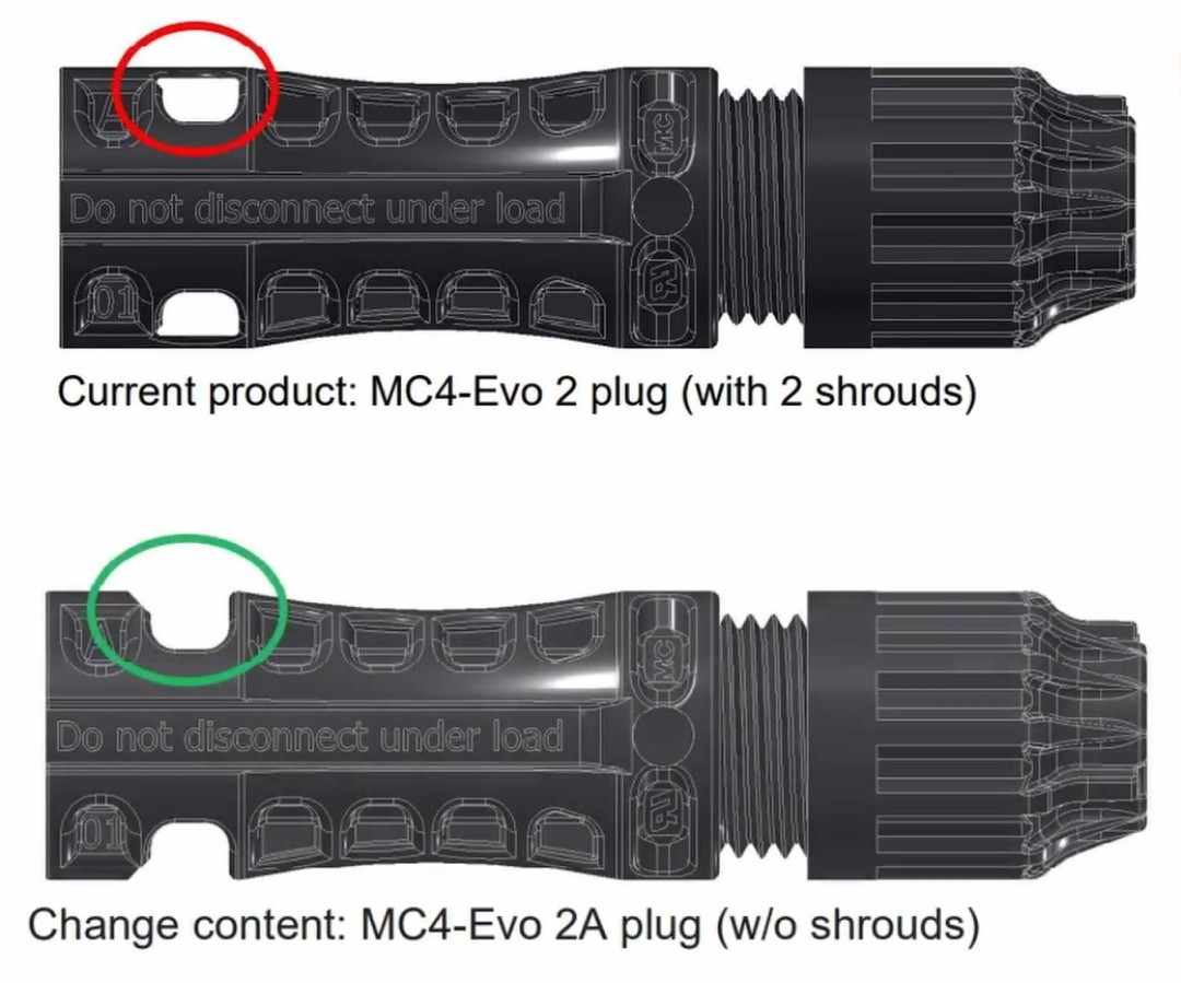 Stäubli cải tiến đầu nối MC4-Evo 2 thành MC4-Evo 2A