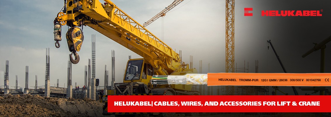 HELUKABEL's cables, wires, and accessories for lift and crane